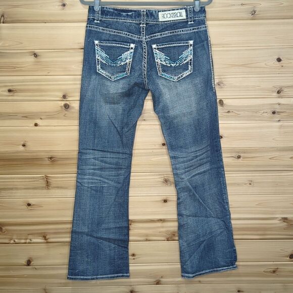 Rock & Roll Cowgirl Jeans Womens 28 Blue Original Lowrise Bootcut Western - Picture 7 of 13